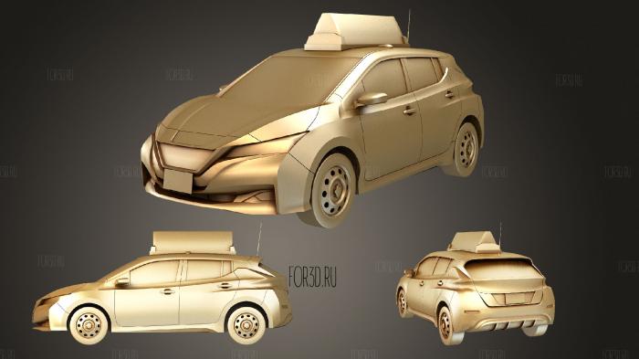 Nissan Leaf Taxi stl model for CNC
